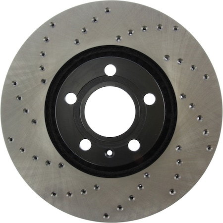 Centric Parts Sport Cryo Cross Drilled Brake Rotor, 128.33107Cr 128.33107CR
